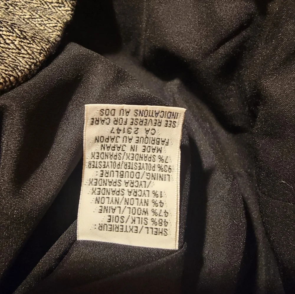 TALBOTS Blazer Size 4 Silk Wool Blend Academia Quiet Luxury Preppy Professional